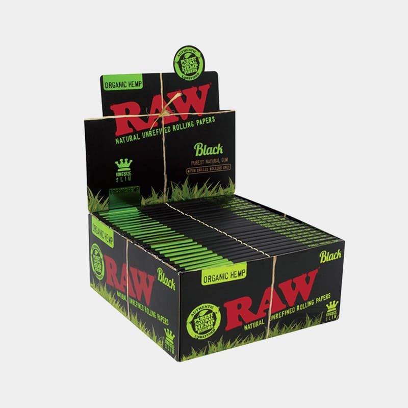 RAW BLACK - ORGANIC KS - DISPLAY OF 50