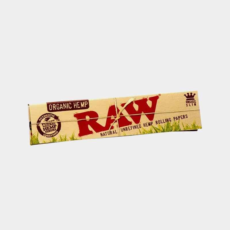 RAW Organic Hemp Single Wide Rolling Papers - Eco-Friendly, Slow-Burning